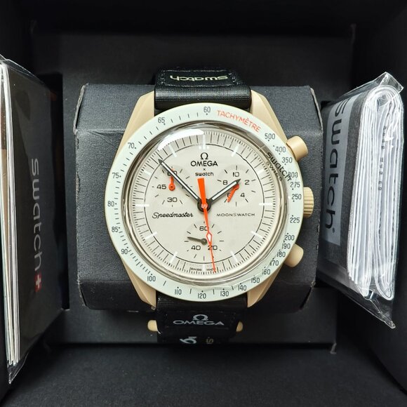 NWT Swatch X Omega Moonswatch Mission To The Jupiter Watch - Picture 3 of 4